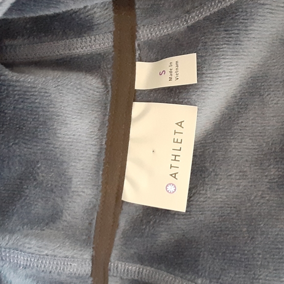 Athleta Blue Zip Hooded Jacket - Picture 6 of 7